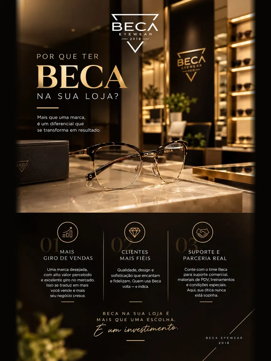 Por que ter BECA na sua loja? Mais giro de vendas, clientes mais fiéis, suporte e parceria real.